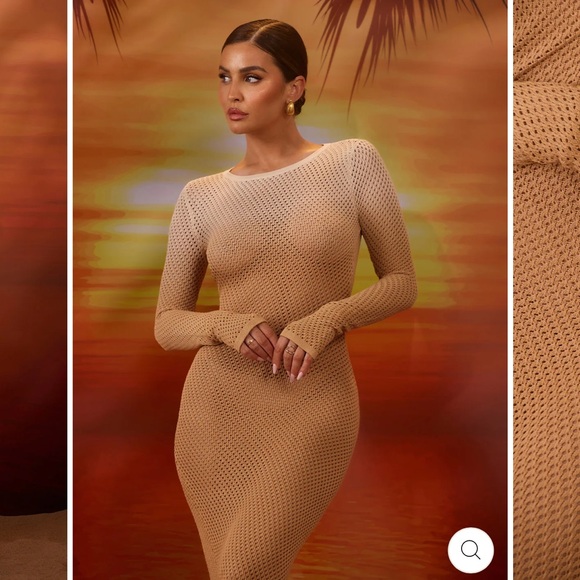 Wanderdoll Ombré SOLSTICE CROCHET MAXI DRESS - Picture 3 of 3